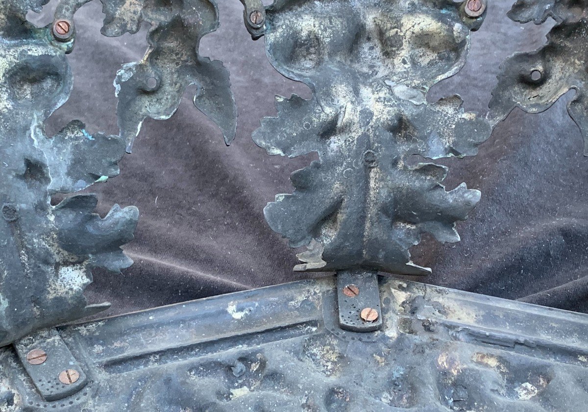 Louis XIV Silvered Bronze Brazier, Spanish Colonial Work-photo-7