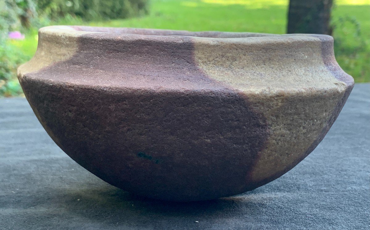 Mortar Stone Carved Cup, Neolithic Period-photo-5