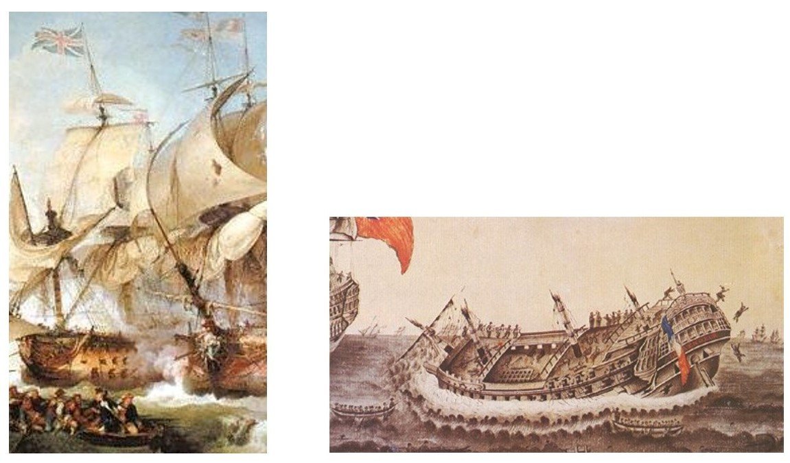 Assiette Nevers révolutionnaire XVIIIe bataill navale Le Vengeur-photo-8