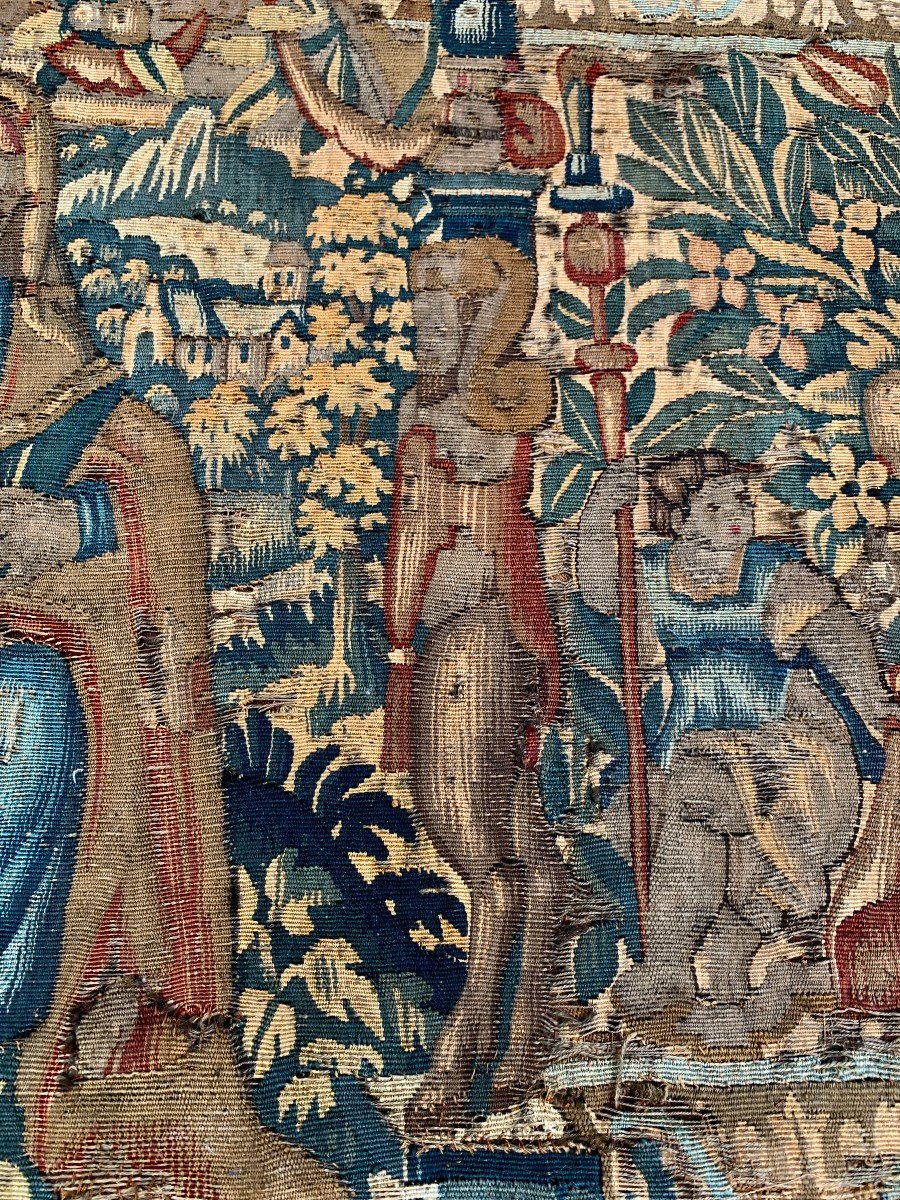 XVIth Large Tapestry Border Fragment, Flanders ?-photo-4