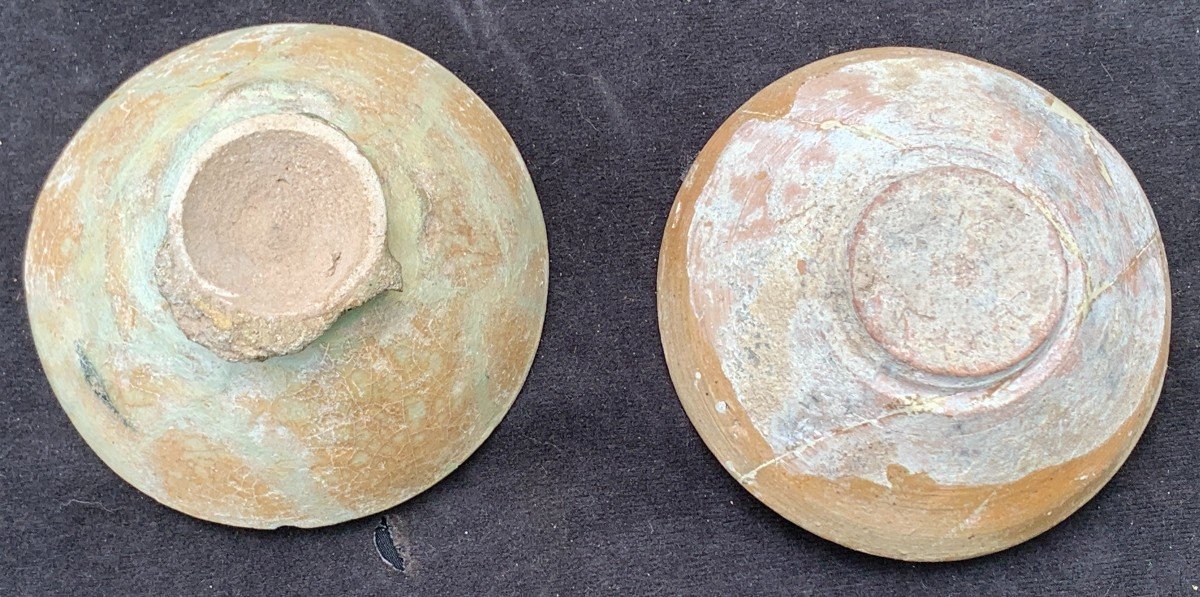 2 Coupelles Céramique Perse Et Nishapur XIIe S-photo-2