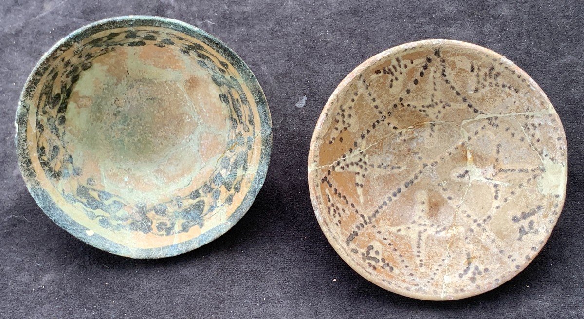 2 Coupelles Céramique Perse Et Nishapur XIIe S