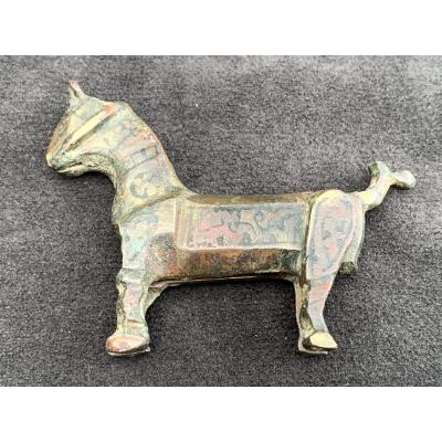 Small Korosan Zoomorphic Bronze Lock, Persia Circa Xth Cty