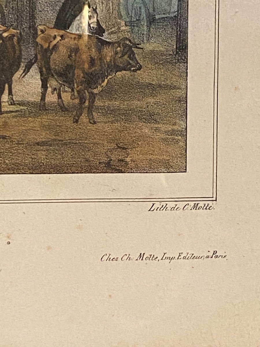 Pair Of Lithographs, Cars, 1828-photo-3