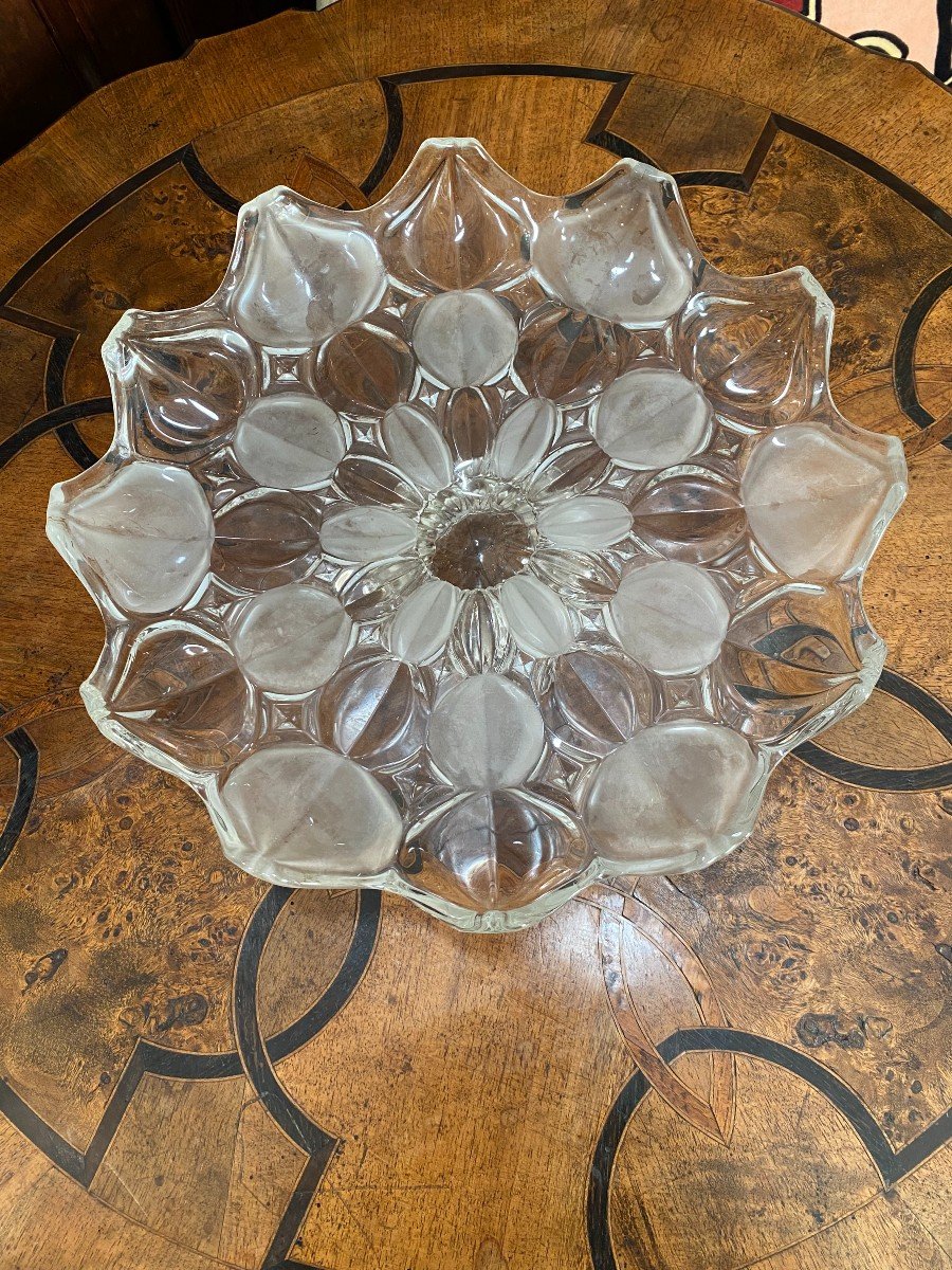 Large Glass Dish, Art- Déco-photo-3