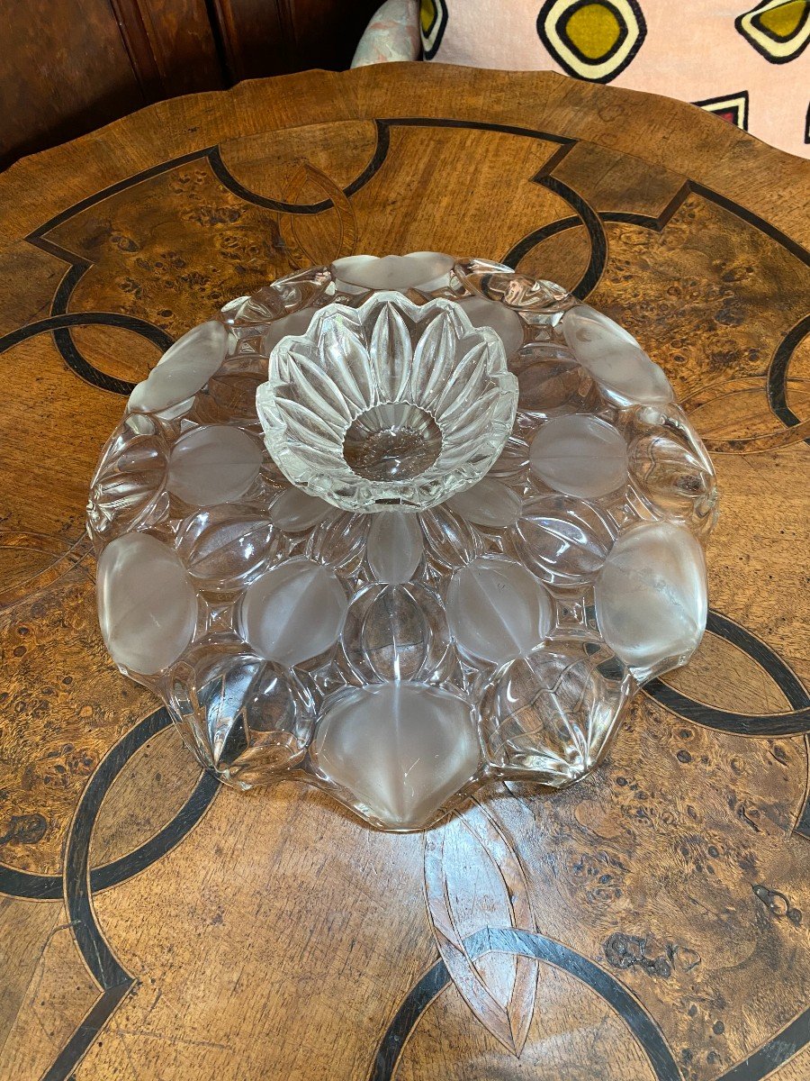 Large Glass Dish, Art- Déco-photo-4