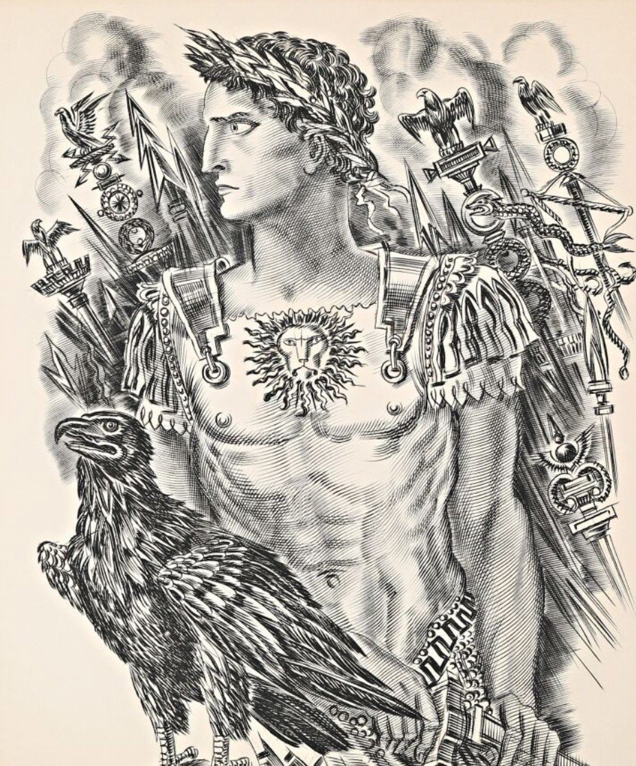 The Empire, Albert Decaris, Burin Engraving
