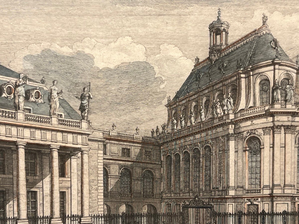 Vue Particulière De La Chapelle  Du Château De Versailles, Rigaud, 1730-photo-3