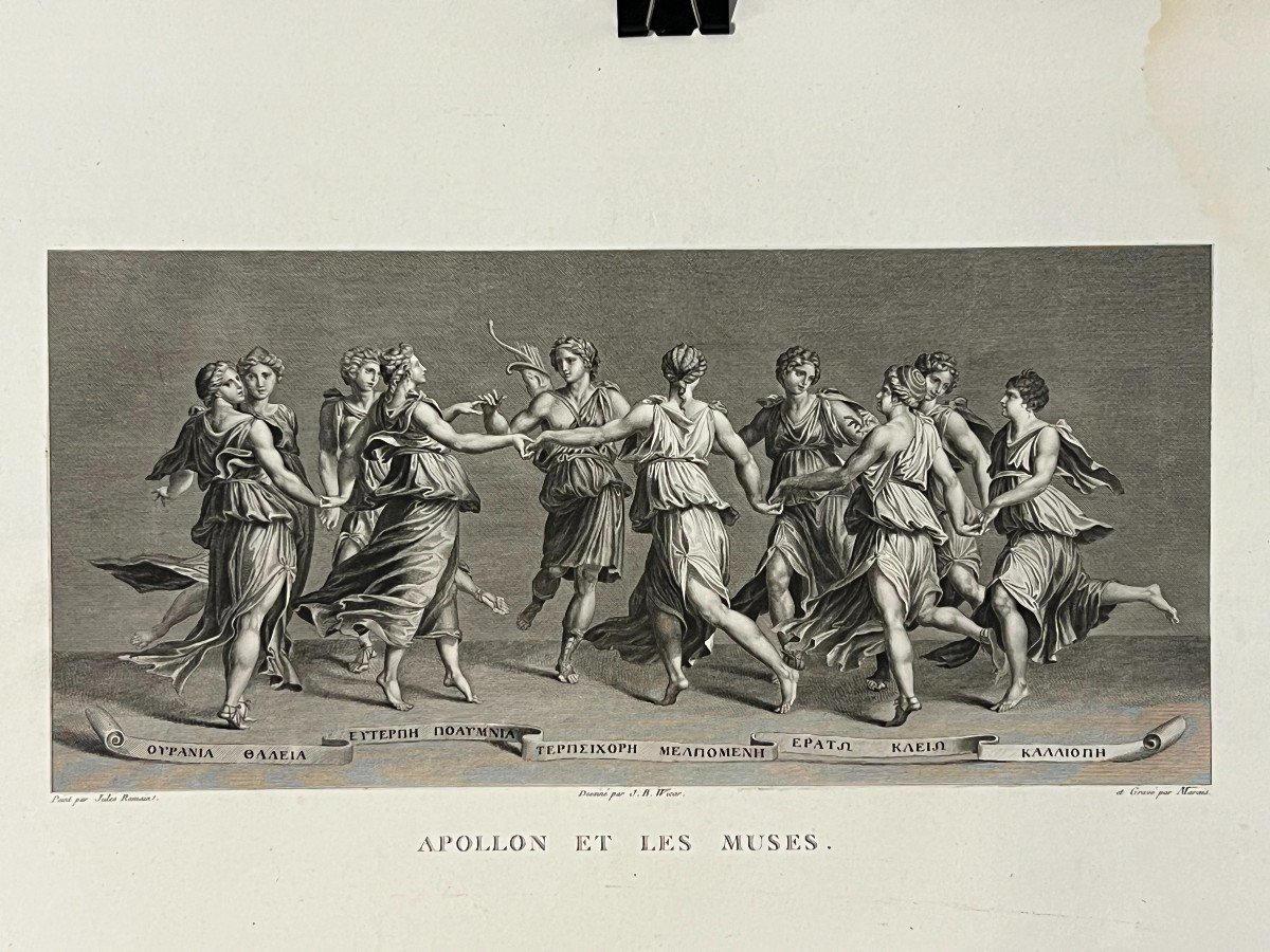 Apollon Et Les Muses, Jules Romain, Eau-forte-photo-4