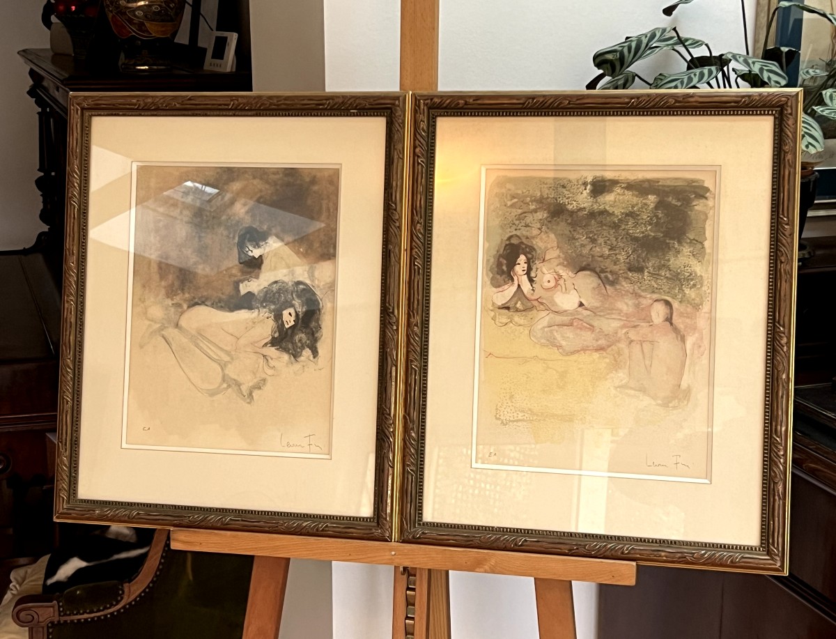 Couples Of Women, Leonor Fini, Lithographs, Signed, Justified In Ea