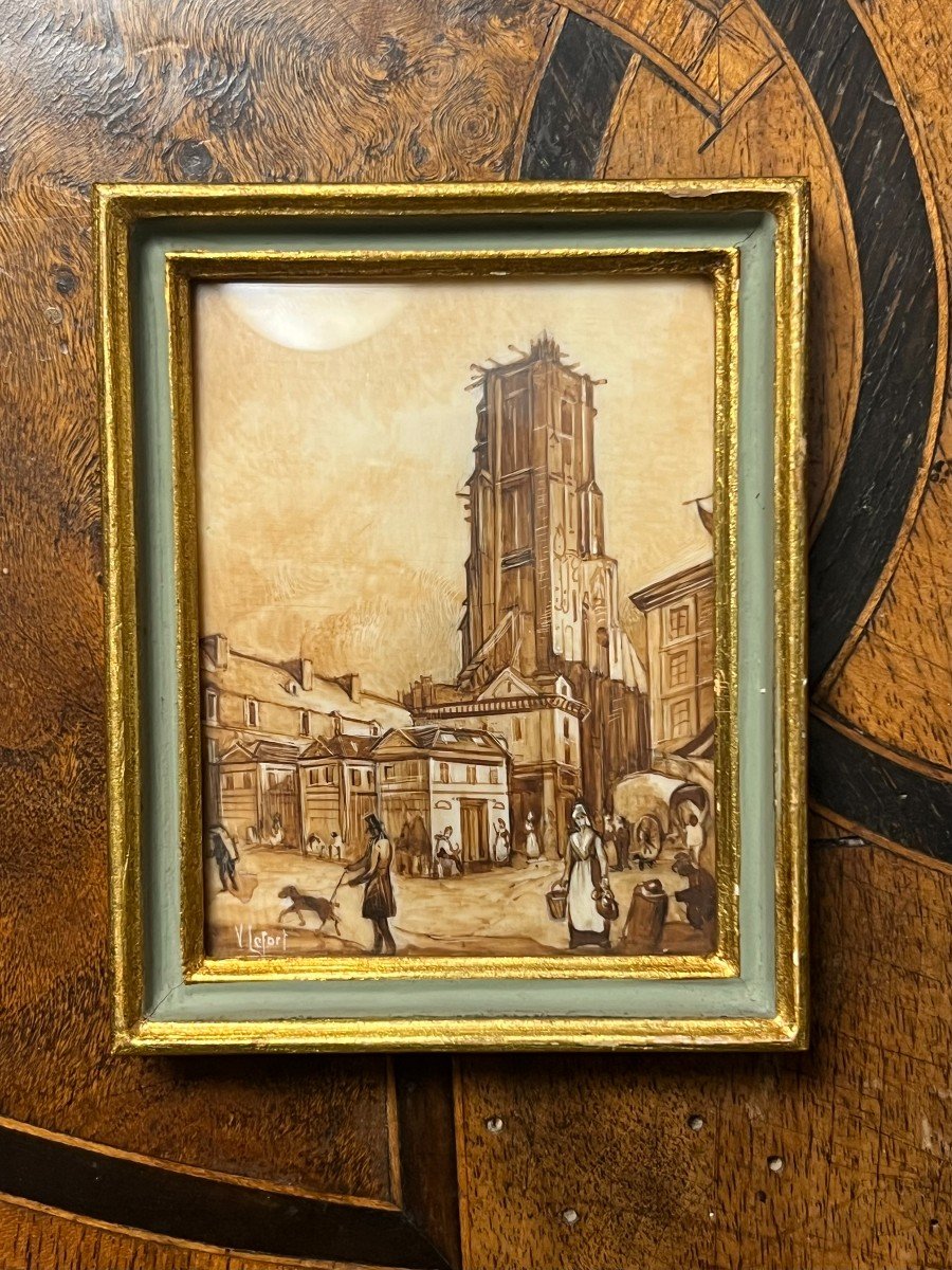 Vertbois Tower And Saint Jacques Tower, Paris, Jean Lefort, Ivory -photo-2