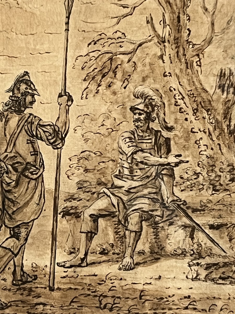 Centurion Romain, Italie, Dessin,  XVIIIe Siècle-photo-6