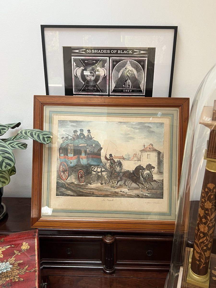 Antique Lithograph – “the Twins” – Circa 1830-photo-4