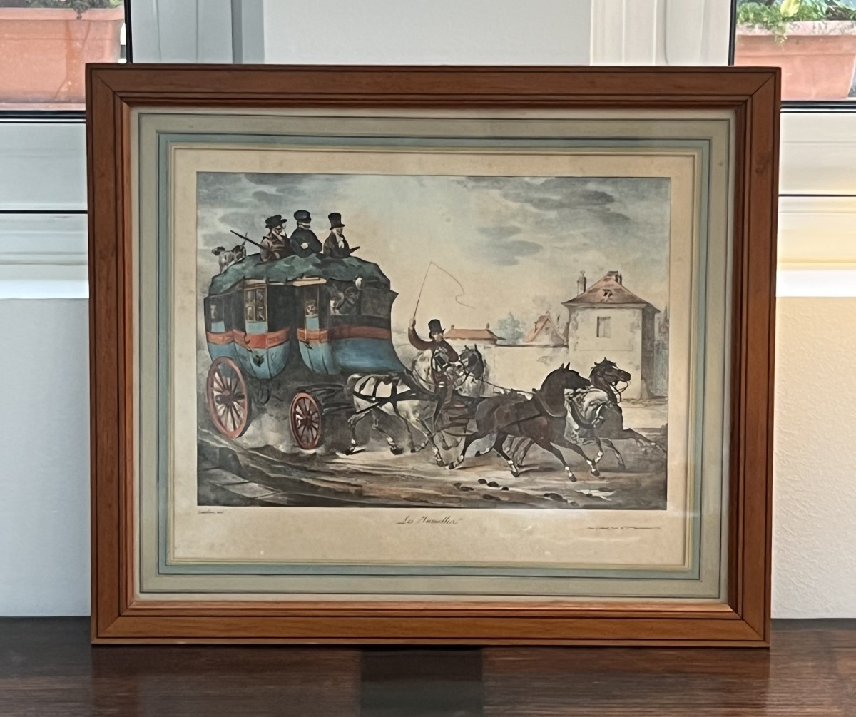 Antique Lithograph – “the Twins” – Circa 1830