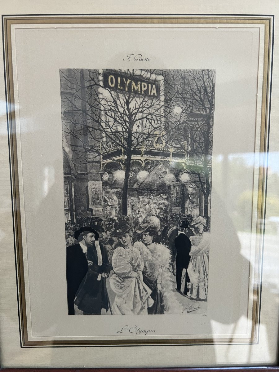 Triptyque Parisien Belle Époque – F. Gusto – Vers 1900-photo-3