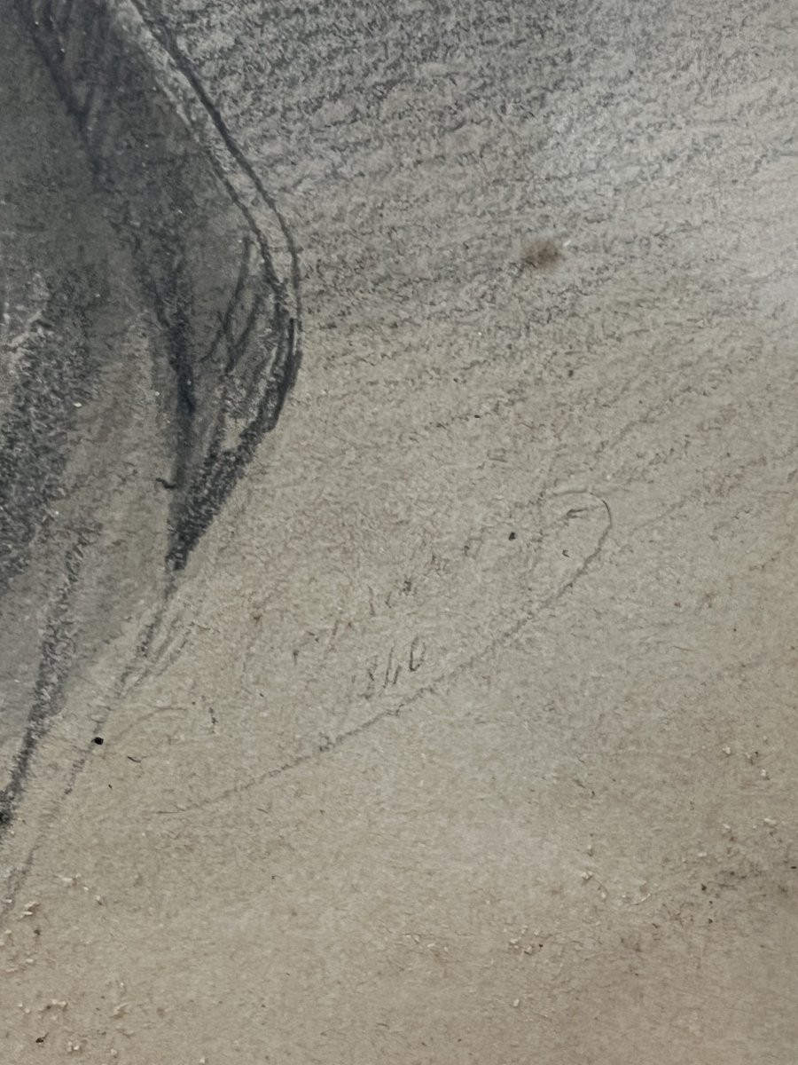 French School, 19th Century – Pair Of Portraits Of Young Women, Dated 1840-photo-2