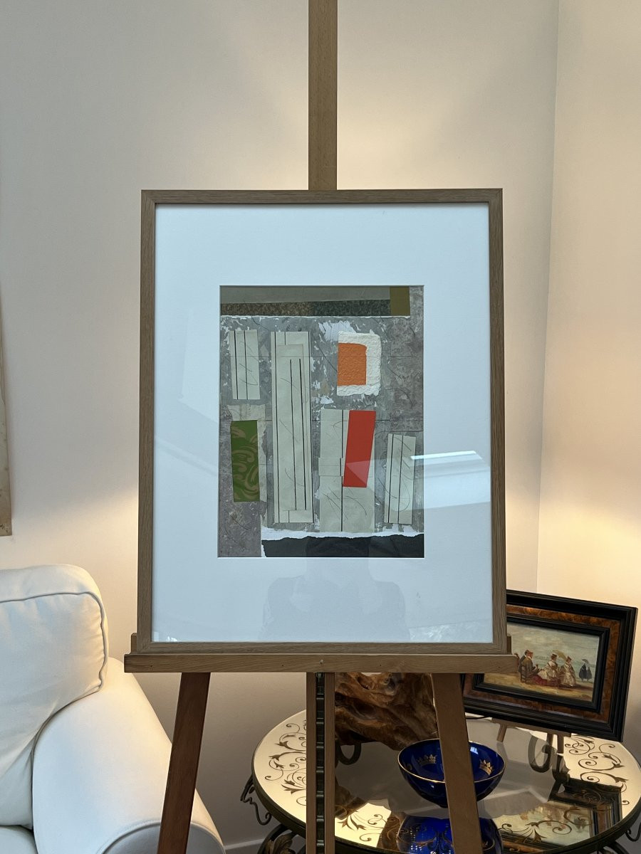 Abstract Composition – Henderson – Collage On Paper – 1970s-photo-2