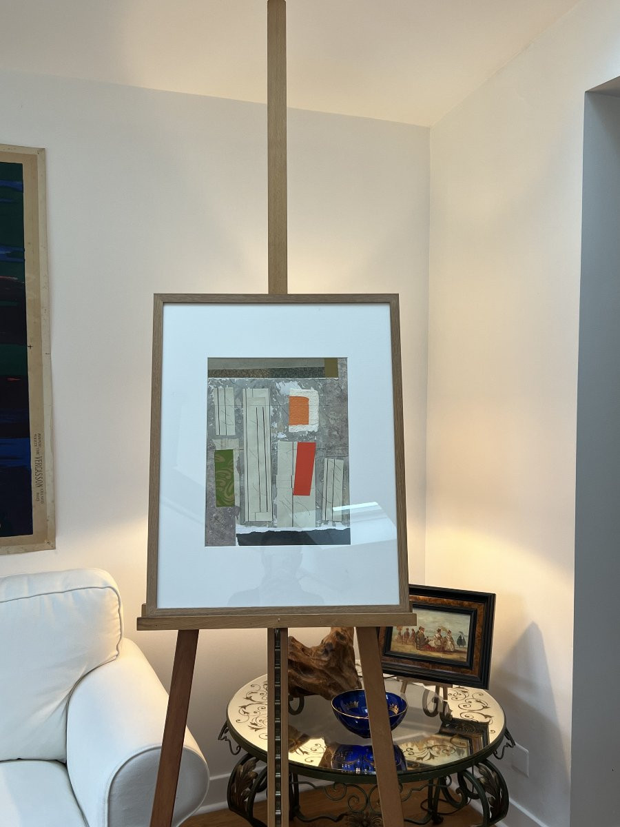 Abstract Composition – Henderson – Collage On Paper – 1970s-photo-3