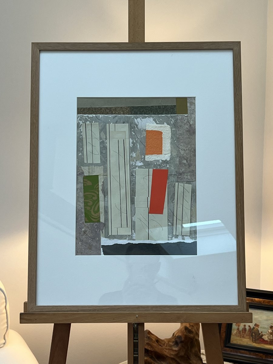 Abstract Composition – Henderson – Collage On Paper – 1970s-photo-4