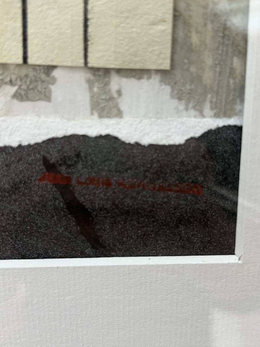 Abstract Composition – Henderson – Collage On Paper – 1970s-photo-3