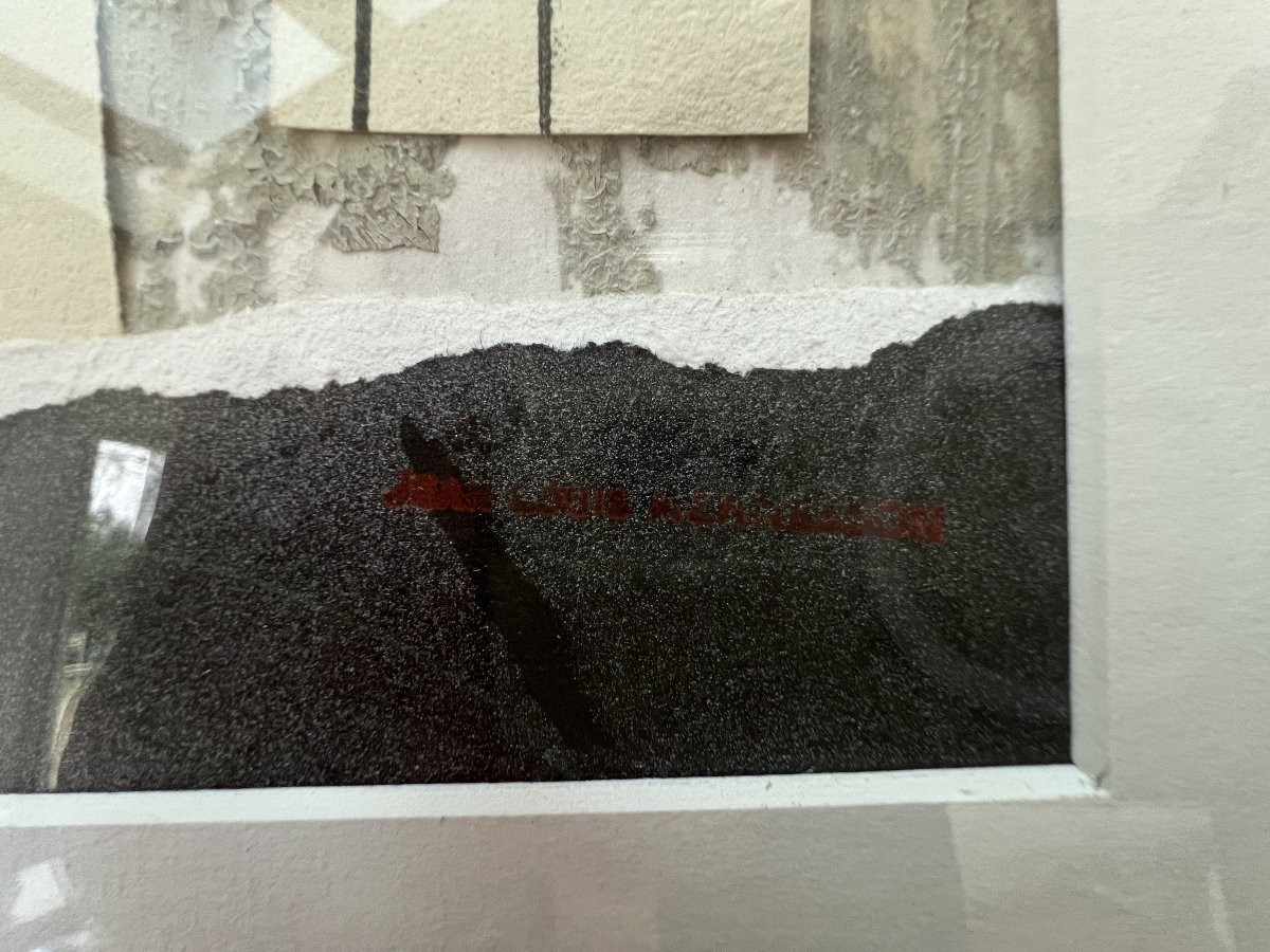 Abstract Composition – Henderson – Collage On Paper – 1970s-photo-4