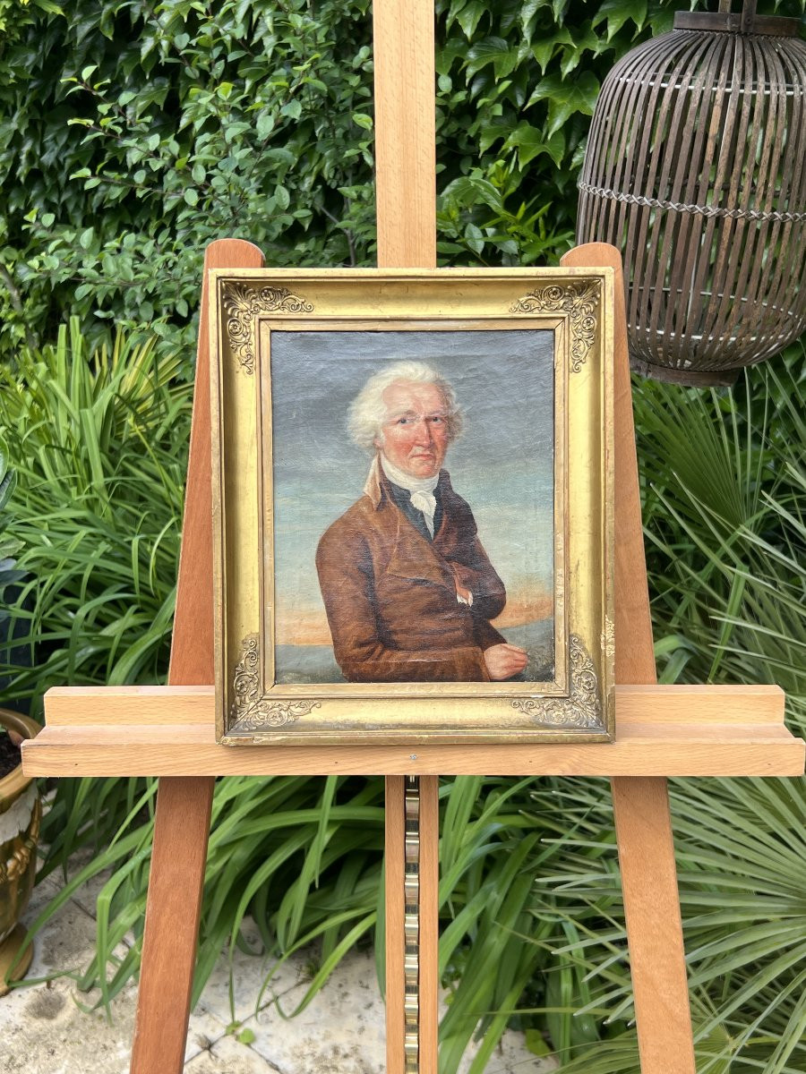 Portrait Of A Man, Entourage Of Louis-léopold Boilly, French School Circa 1820-photo-2