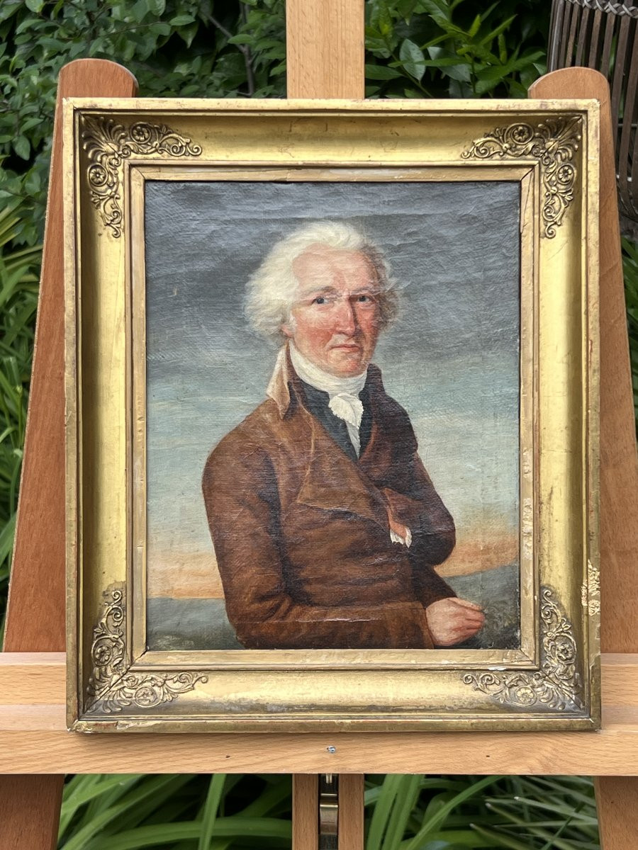 Portrait Of A Man, Entourage Of Louis-léopold Boilly, French School Circa 1820-photo-3