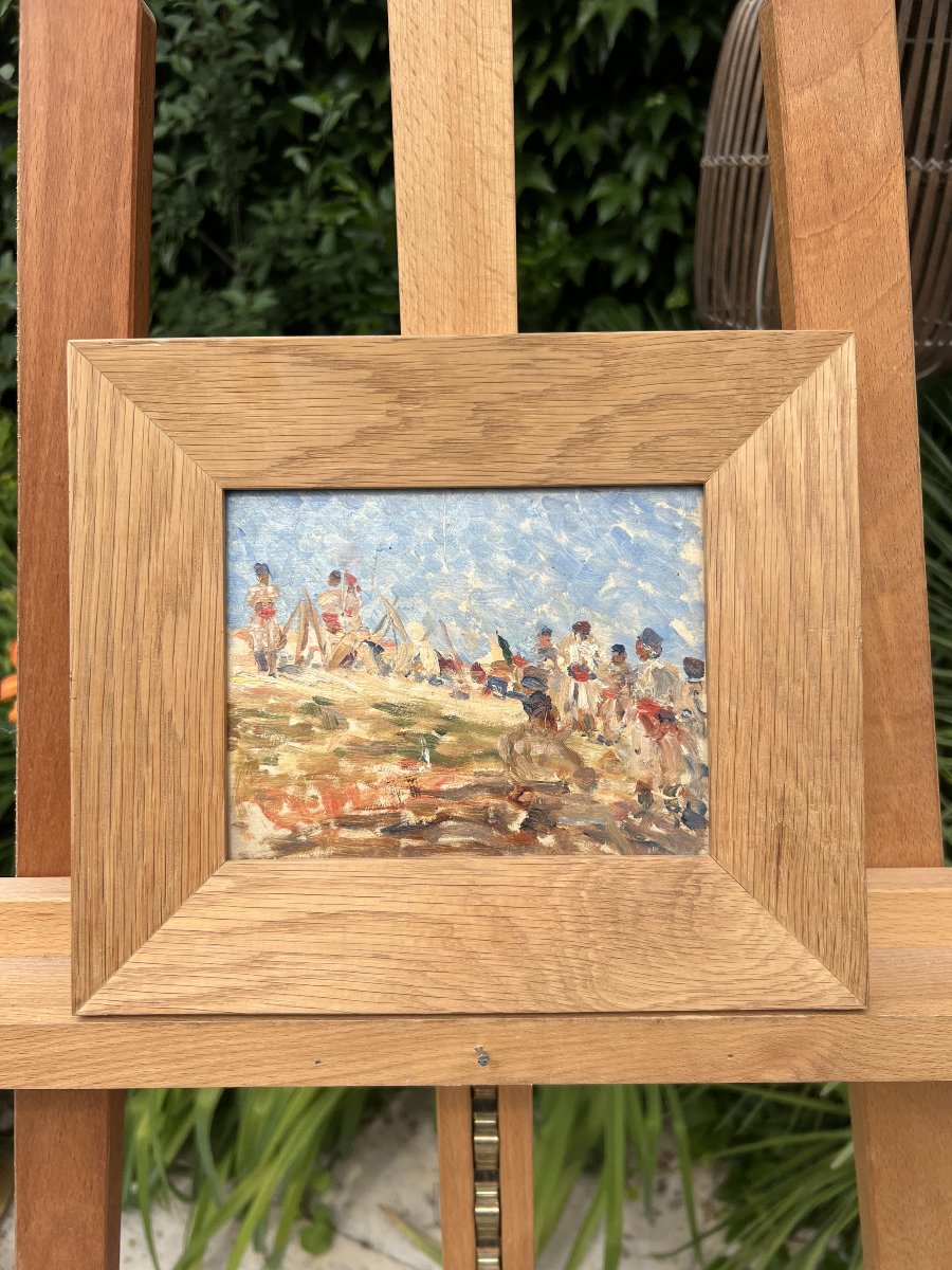École française du début du XXᵉ siècle, dans le goût d'Armand Guillaumin – Pêcheurs-photo-3