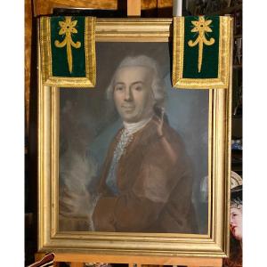 Portrait Of A Man, Pastel, 18th Century