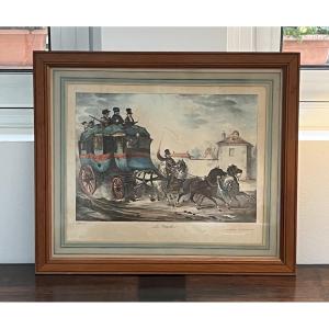 Lithographie ancienne – « Les Jumelles » – vers 1830