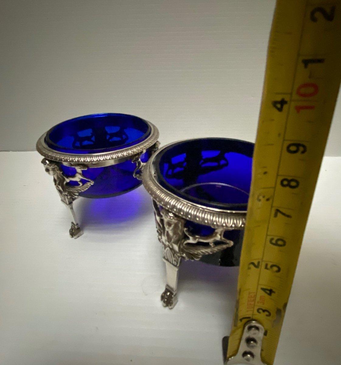 Pair Of Sterling Silver Salerons-photo-7