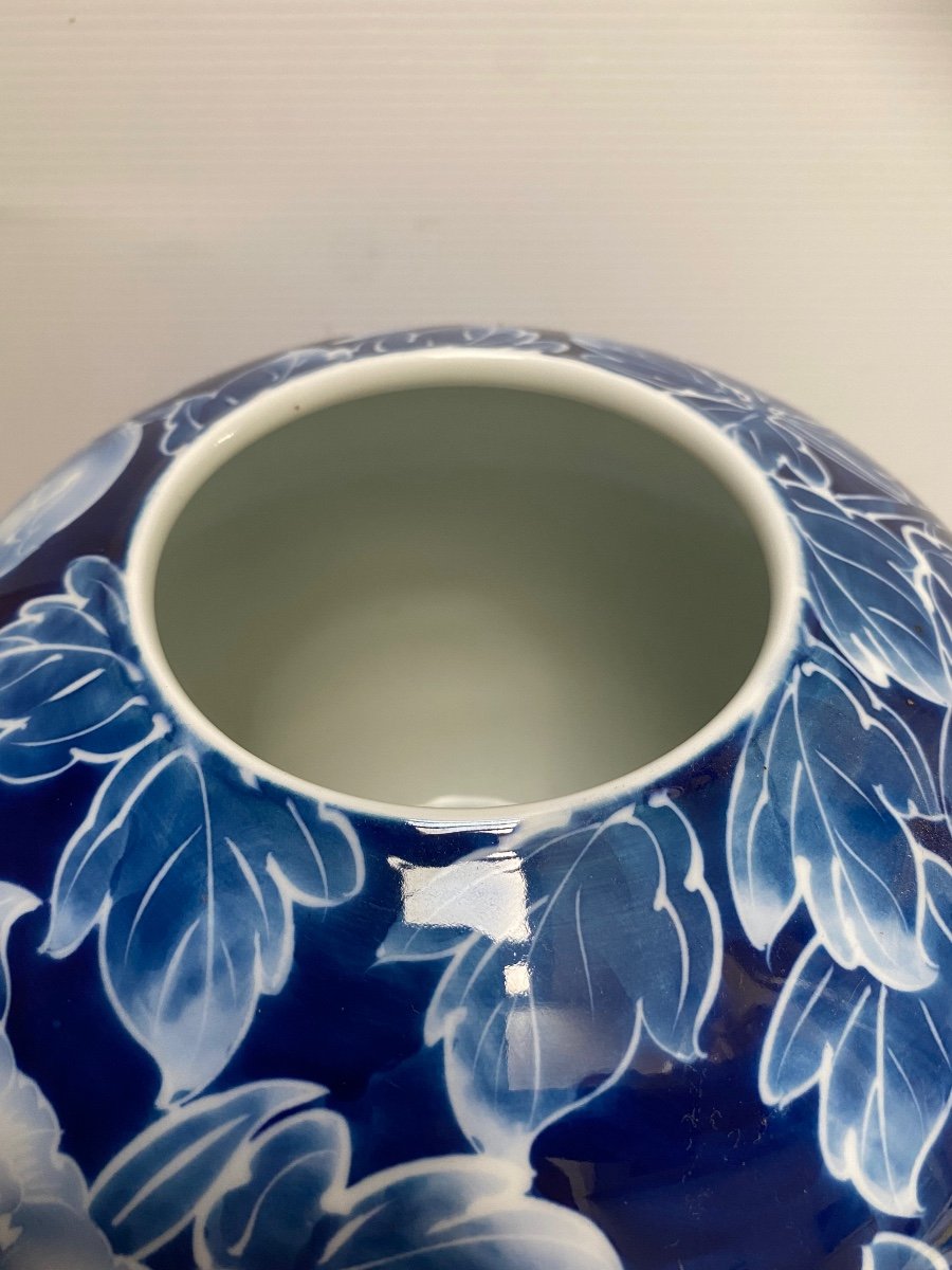 Vase Boule En Porcelaine Japonaise -photo-3