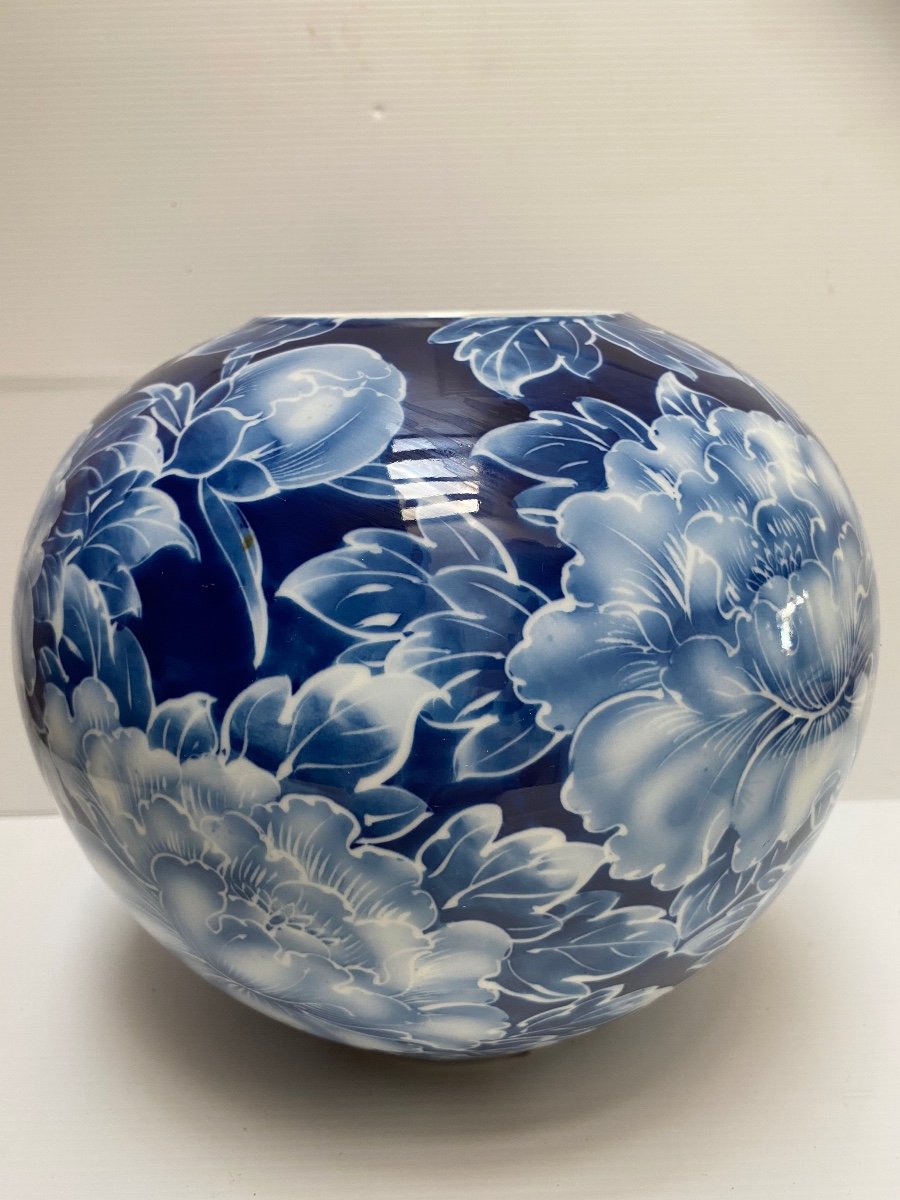 Vase Boule En Porcelaine Japonaise -photo-4
