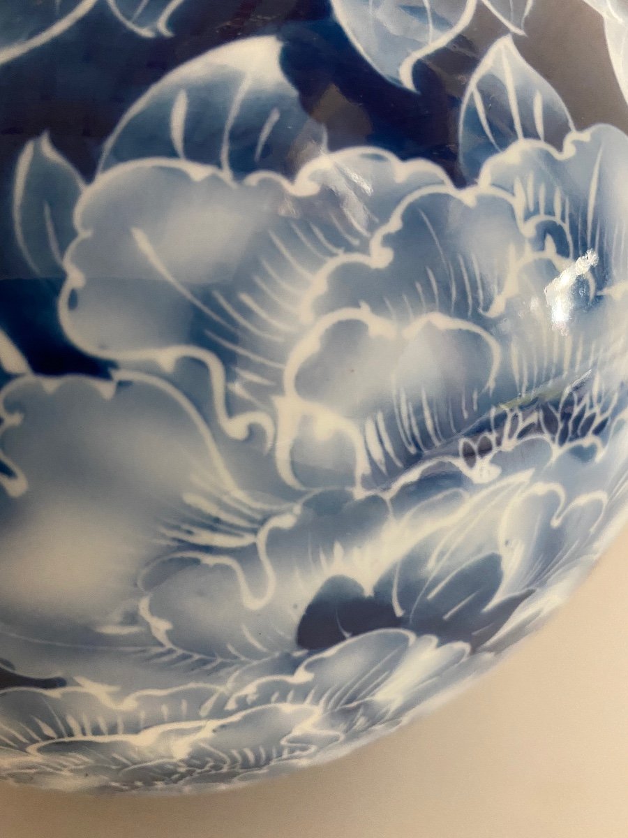 Japanese Porcelain Ball Vase 1930-photo-4