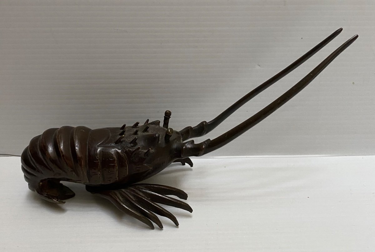 Langouste En Bronze Japonais 