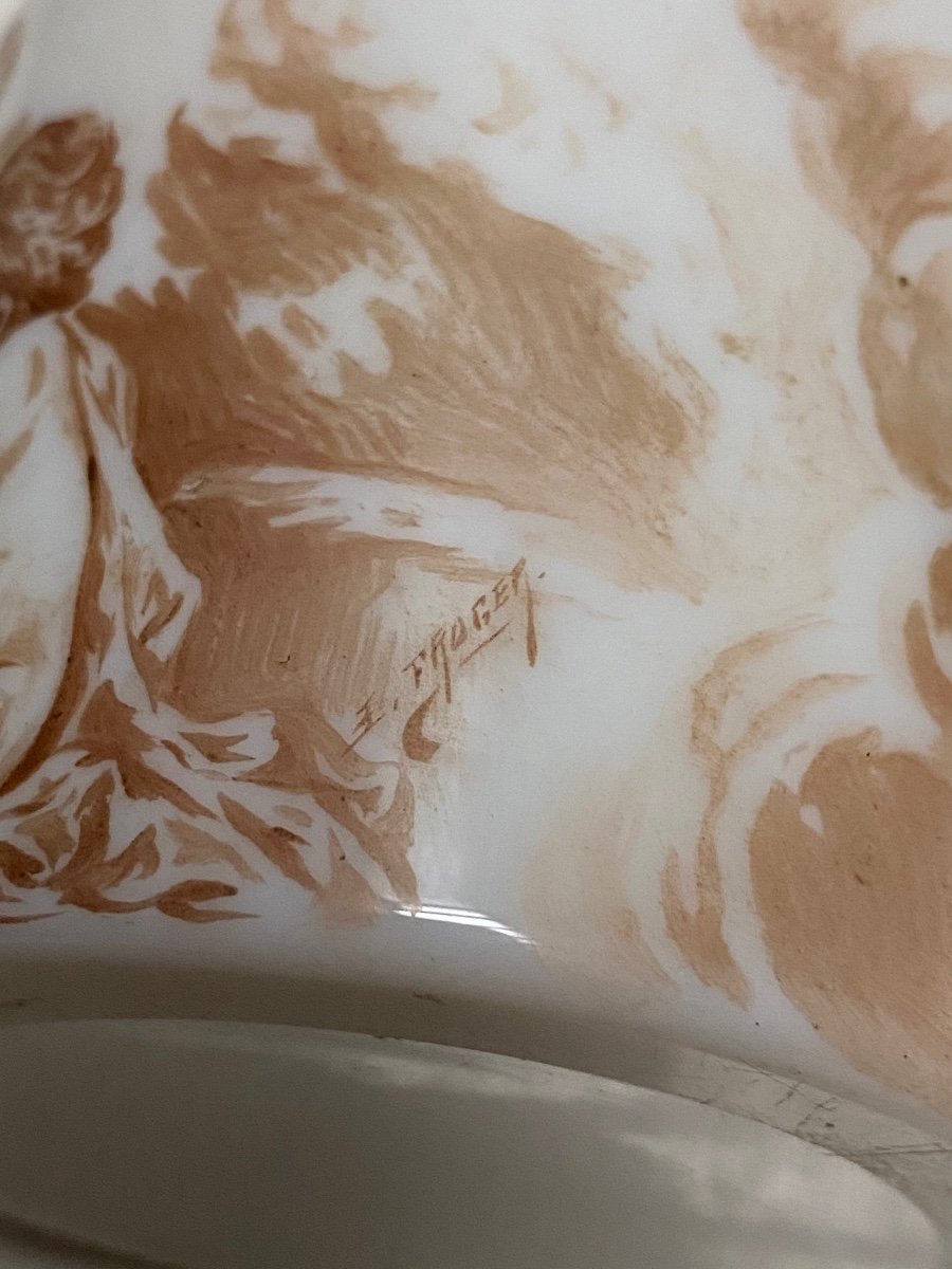 Pot De Toilette Opaline De Saint Louis XIXème -photo-5