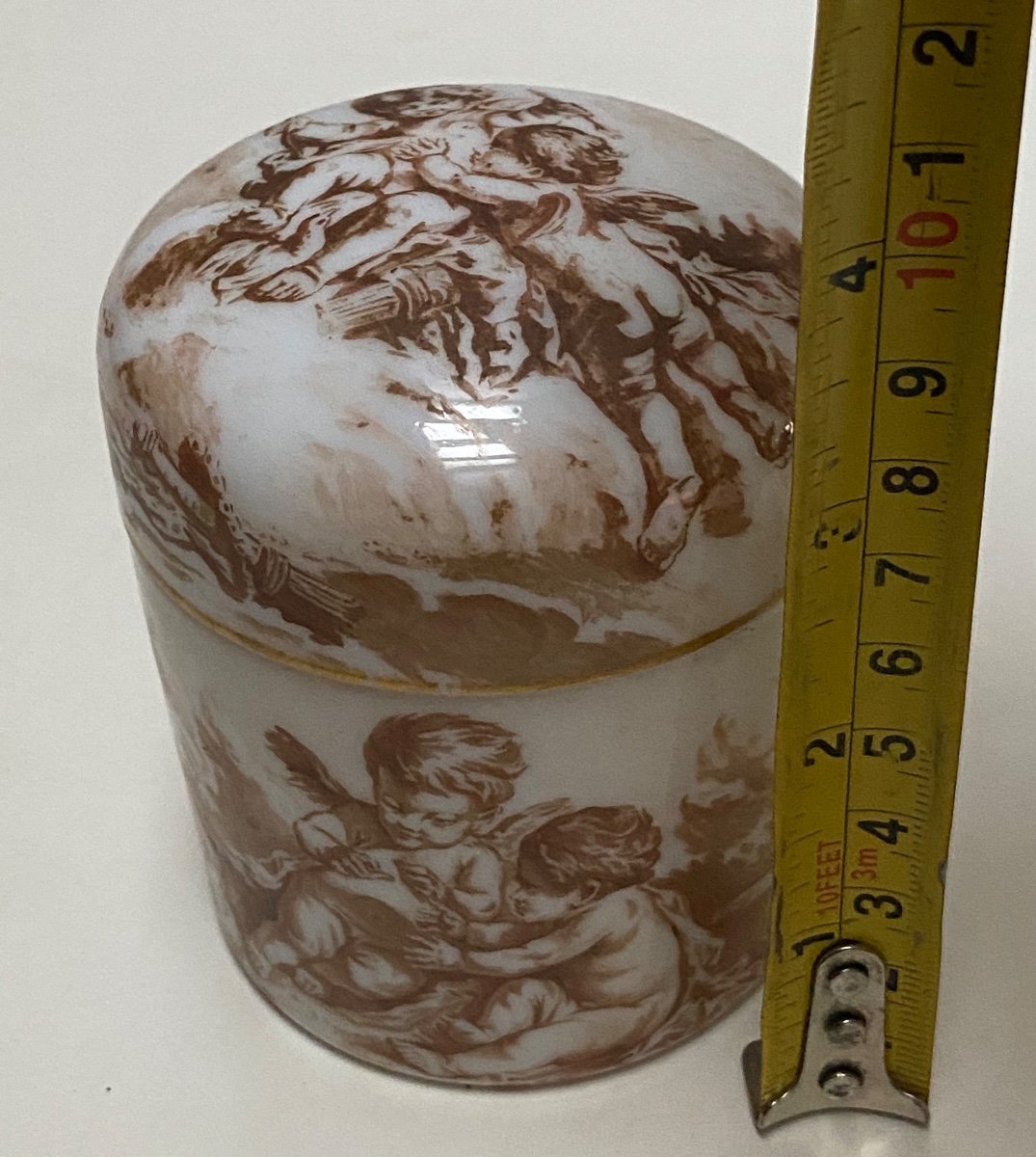 Pot De Toilette Opaline De Saint Louis XIXème -photo-6