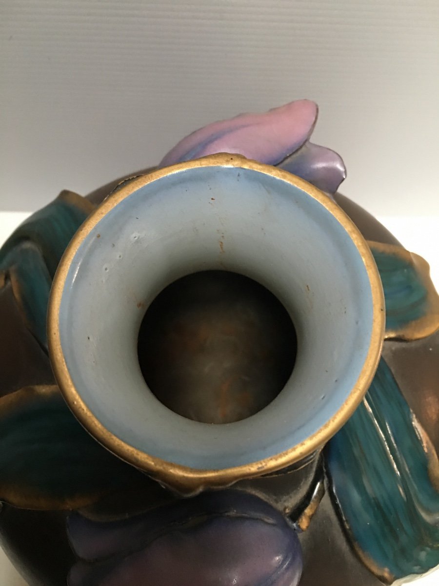 Vase Céramique Sarreguemines -photo-1
