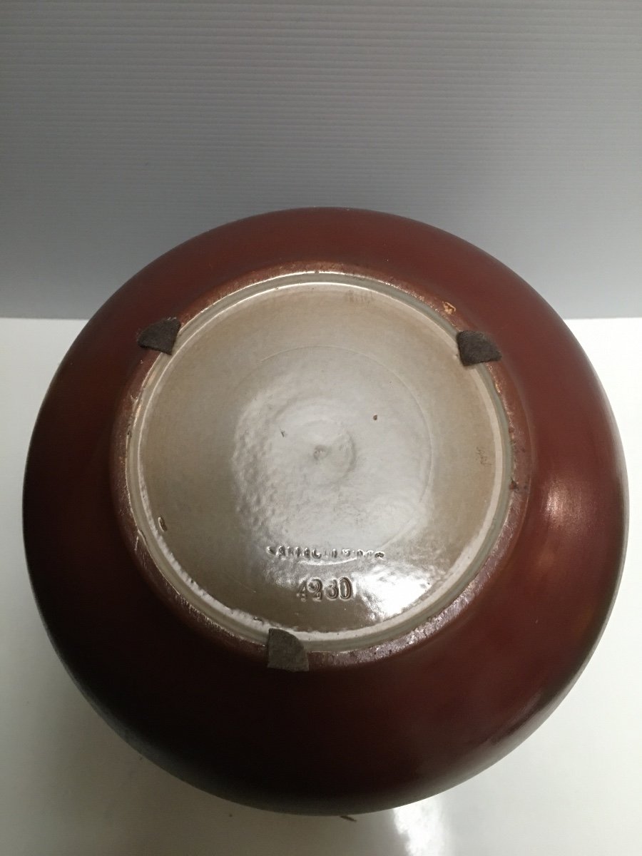 Sarreguemines Ceramic Vase-photo-2