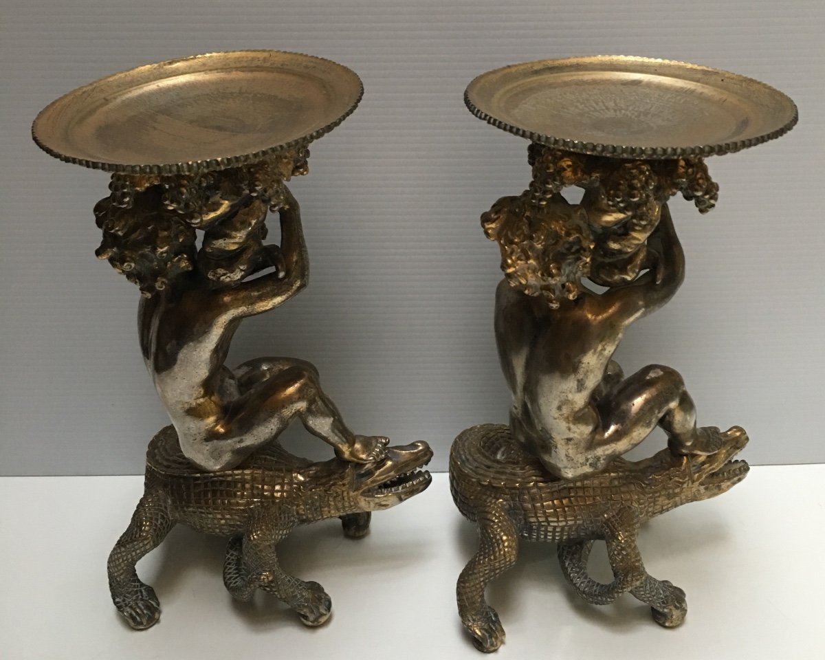 Deux Sujets Bronze Fin XVIIIème -photo-3