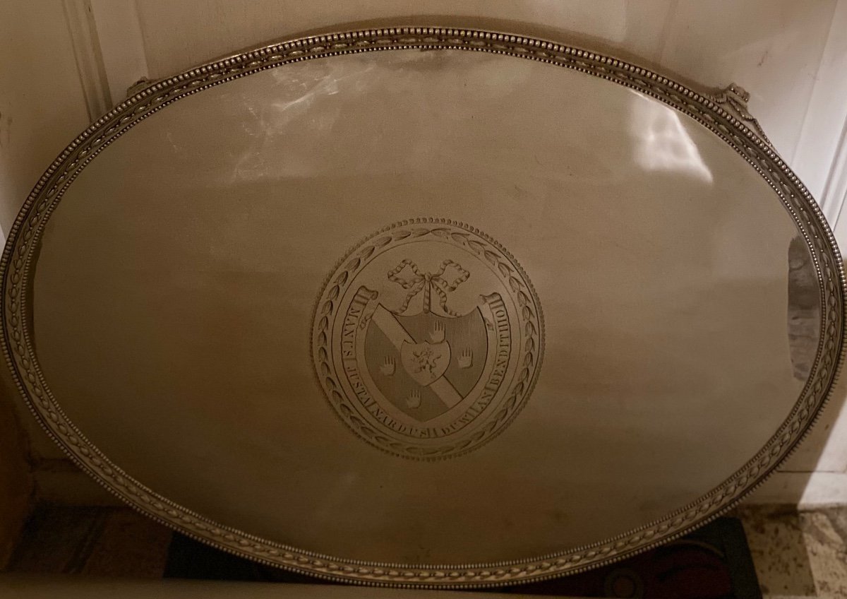 Important 18th Century Sterling Silver Ceremonial Tray