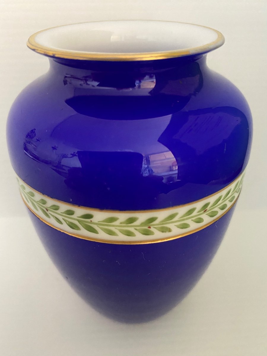 Small Opaline Saint Louis Vase-photo-2
