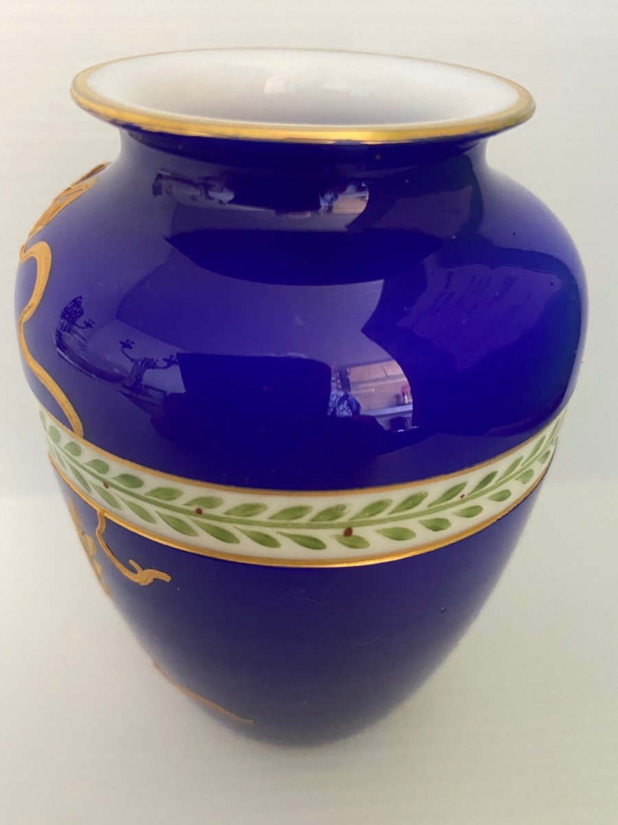 Small Opaline Saint Louis Vase-photo-4