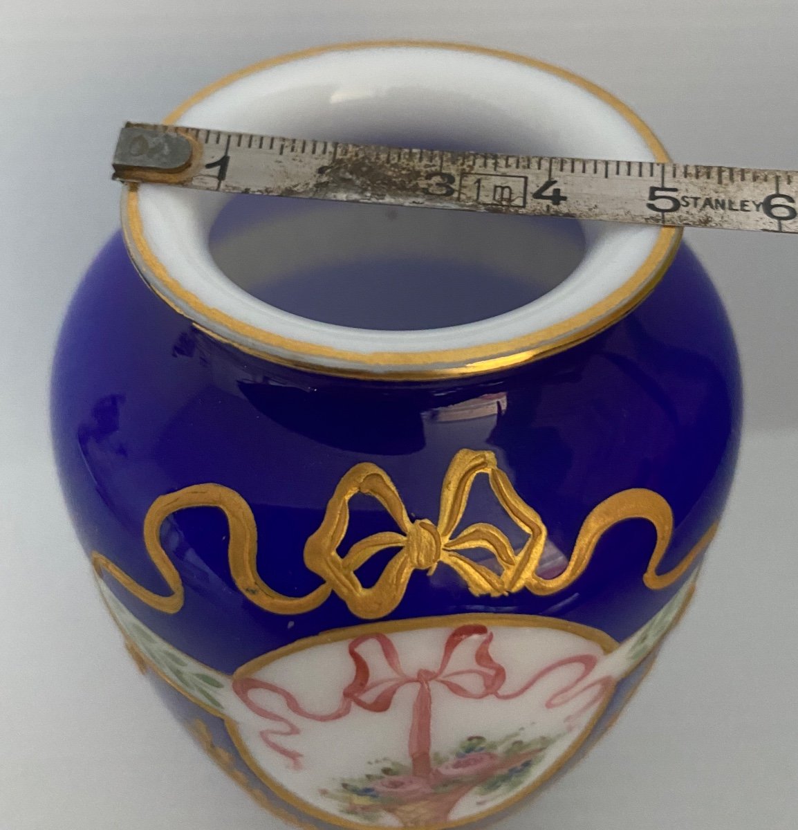Small Opaline Saint Louis Vase-photo-4