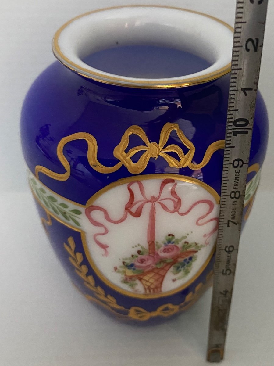 Small Opaline Saint Louis Vase-photo-5