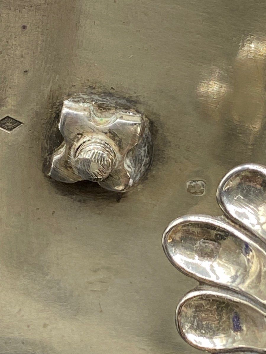 Sterling Silver And Crystal Table Vinegar In Nineteenth Overlay-photo-1