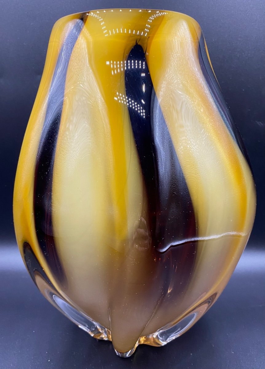 3 Layers Blown Crystal Vase-photo-4