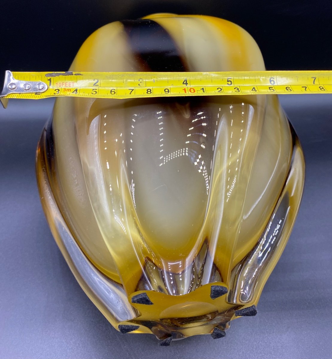 3 Layers Blown Crystal Vase-photo-8