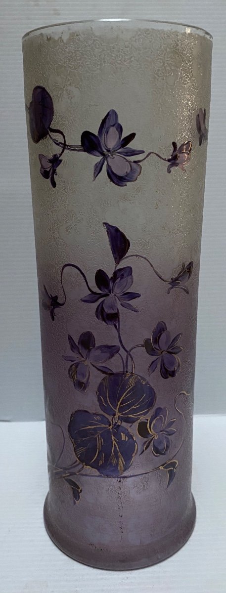Vase émaillée Saint Louis 