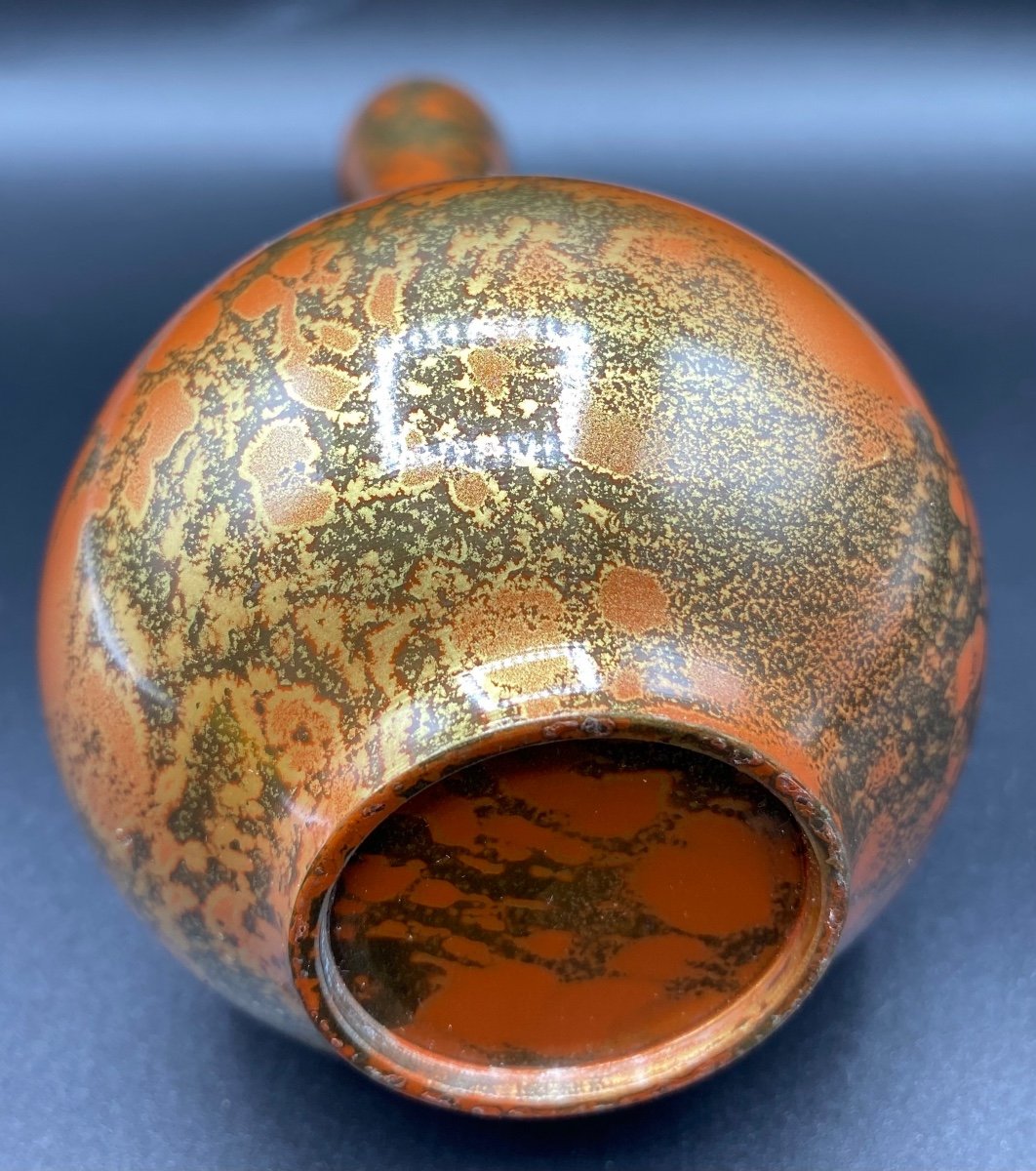 Vase En Bronze Patiné Japonais 1900-photo-2